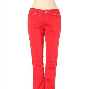 Red Jeans, skinny pants